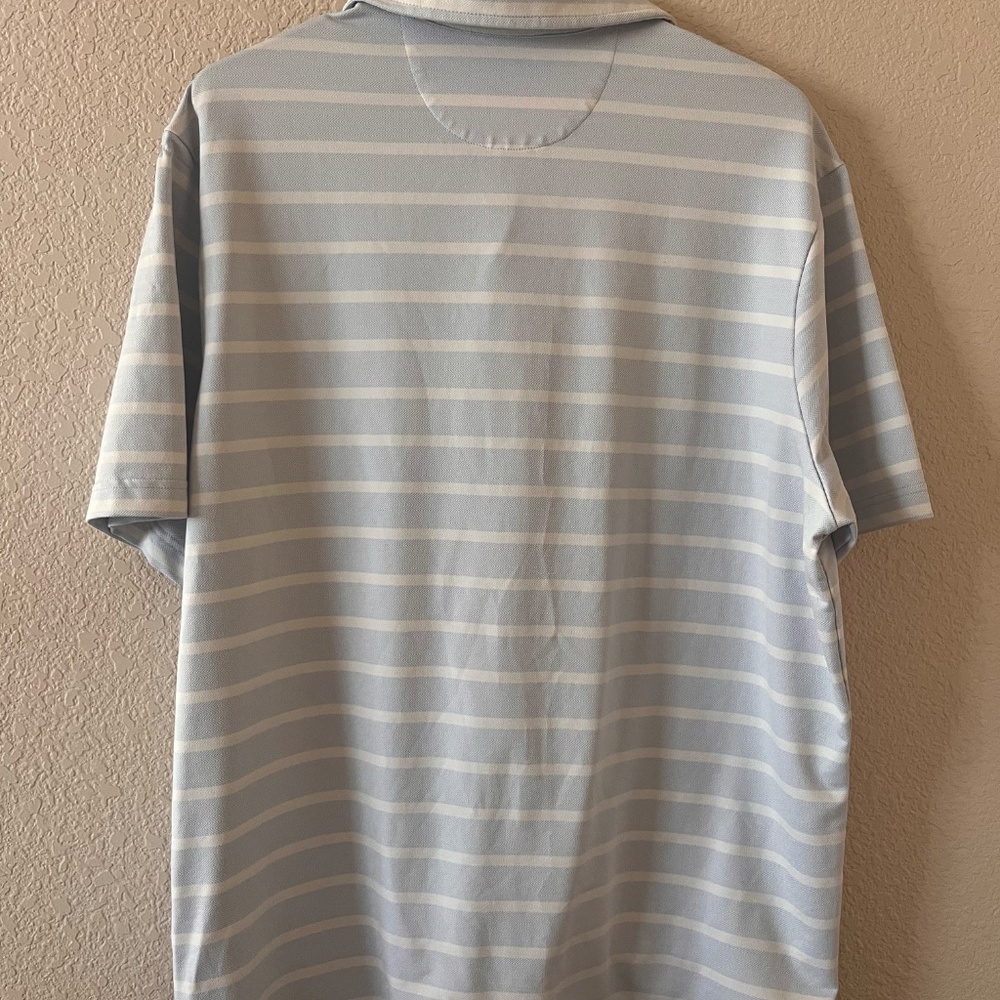 Cremieux Men's Striped Collared Polo Golf Shirt - Picture 5 of 7